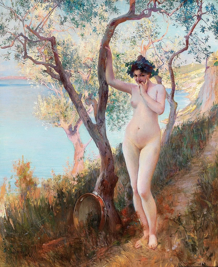 Paul Jean Gervais - Nudo femminile su una spiaggia estiva